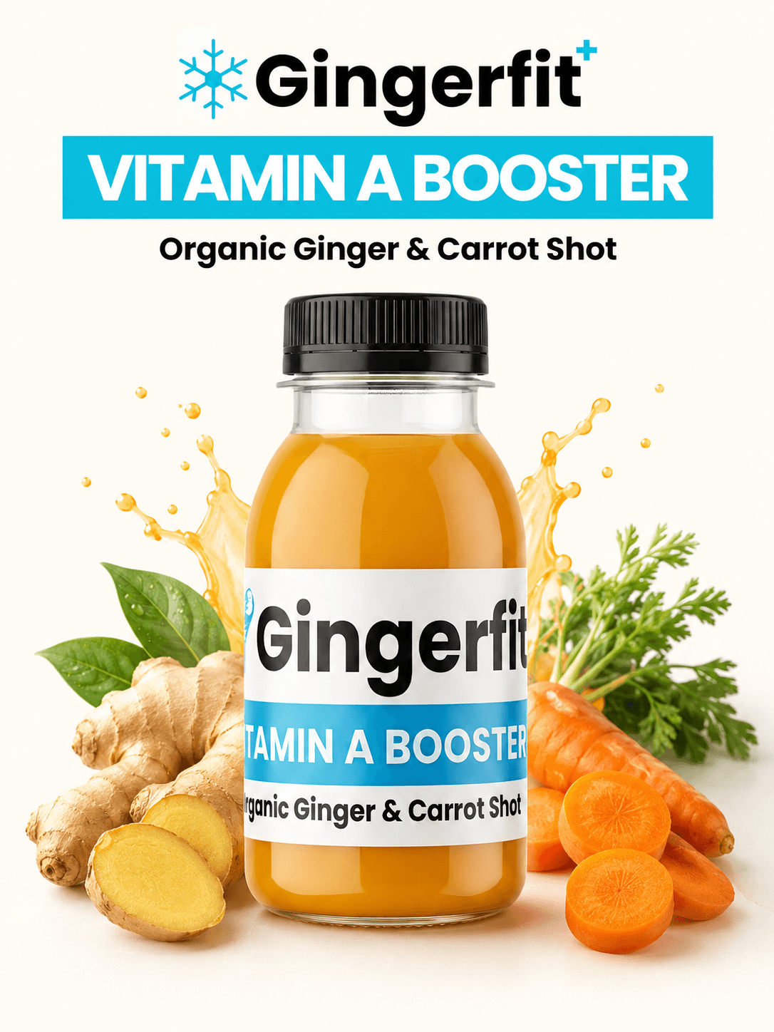 Botol Gingerfit+ varian Vitamin A Booster